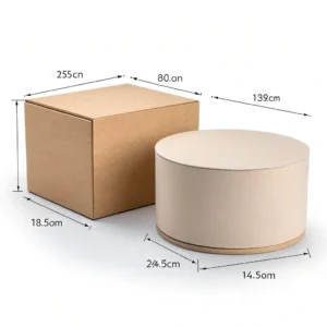 comparing box and cylinder dimensions
