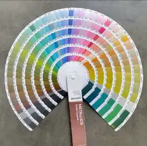 pantone card
