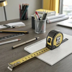 ruler to measure the package