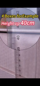 normal gift box height