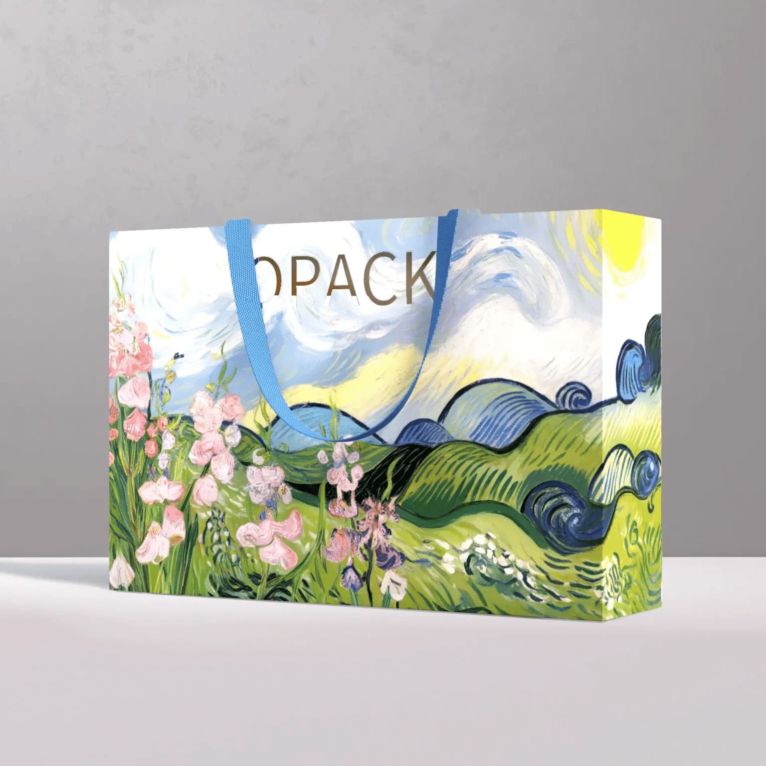 Full colour printed paper shopping bags — bold graphics