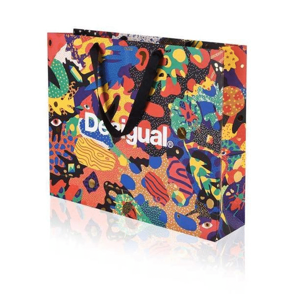 Full color printed paper shopping bags collection