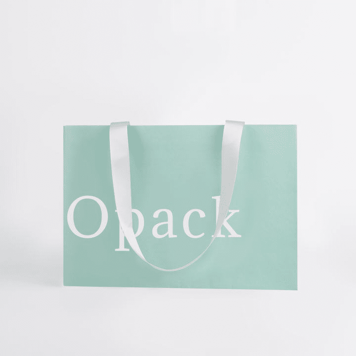 Pearl coated art paper shopping bag