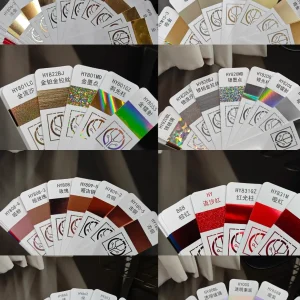 Different color for hot stamping